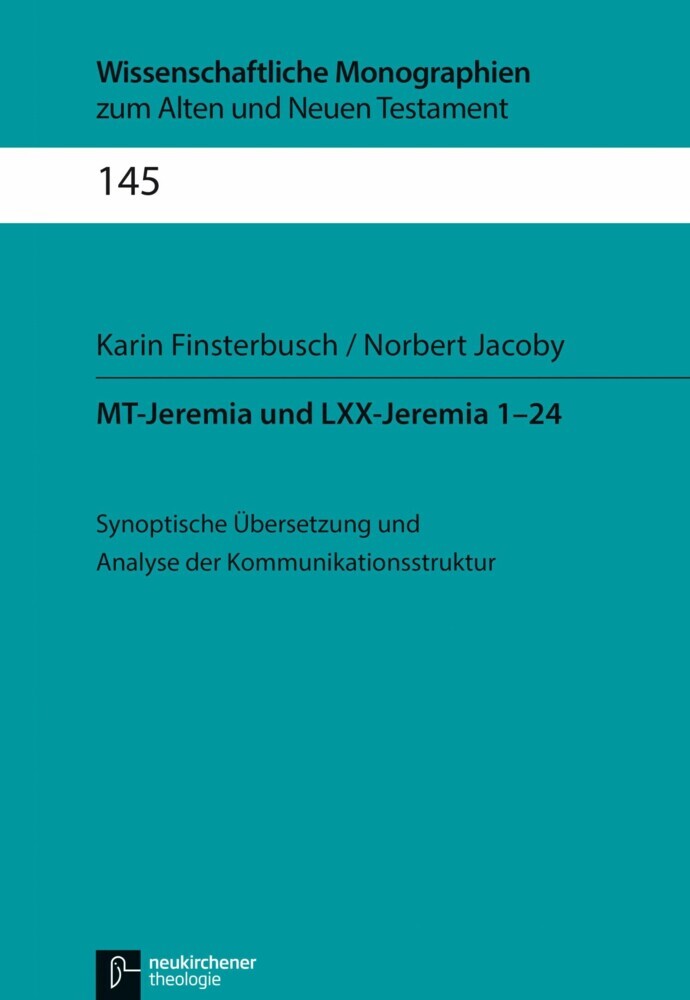 MT-Jeremia und LXX-Jeremia 1-24 main product photo