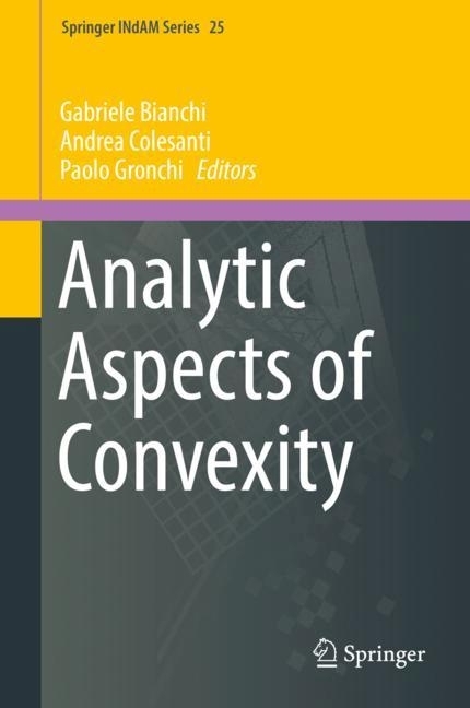 Analytic Aspects of Convexity main product photo