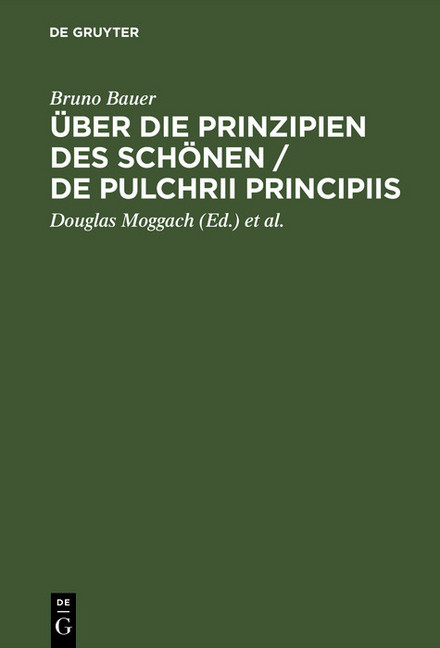 Über die Prinzipien des Schönen / De pulchrii principiis main product photo
