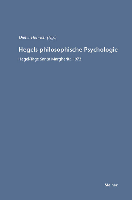 Hegels philosophische Psychologie main product photo