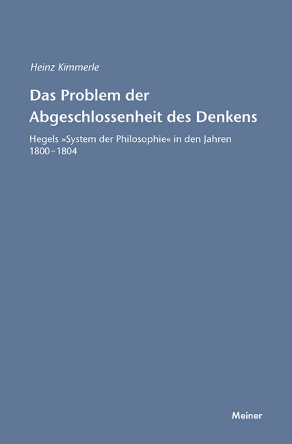 Das Problem der Abgeschlossenheit des Denkens main product photo