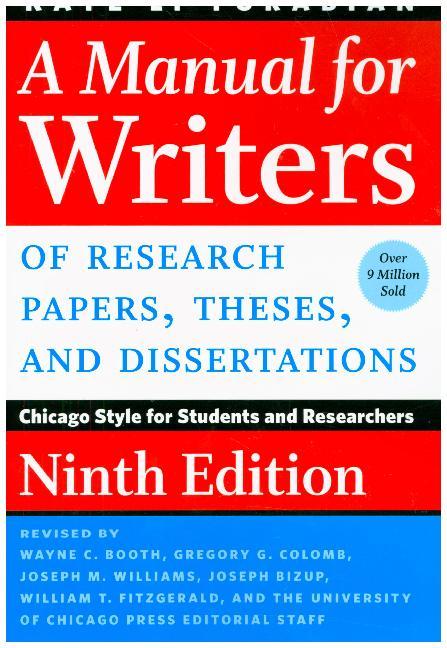 Manual for Writers of Research Papers, Theses, and Dissertations main product photo