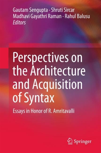 Perspectives on the Architecture and Acquisition of Syntax main product photo