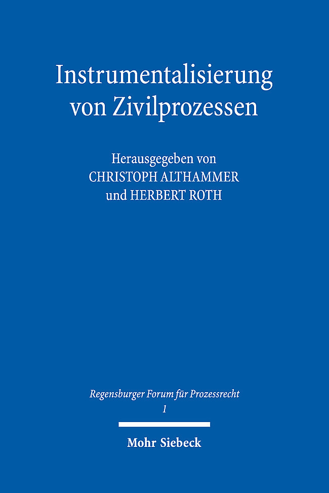 Instrumentalisierung von Zivilprozessen main product photo
