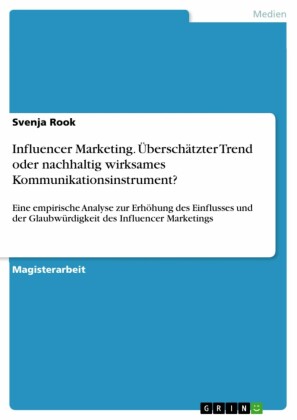 Influencer Marketing. Überschätzter Trend oder nachhaltig wirksames Kommunikationsinstrument?