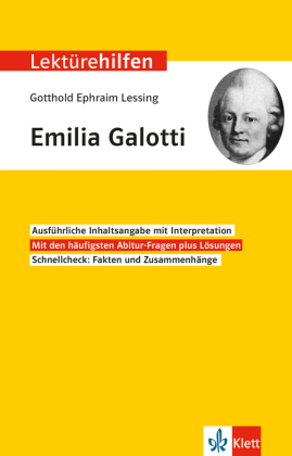 Klett Lektürehilfen Gotthold Ephraim Lessing, Emilia Galotti
