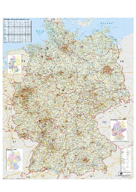 Verkehrswegekarte Deutschland main product photo