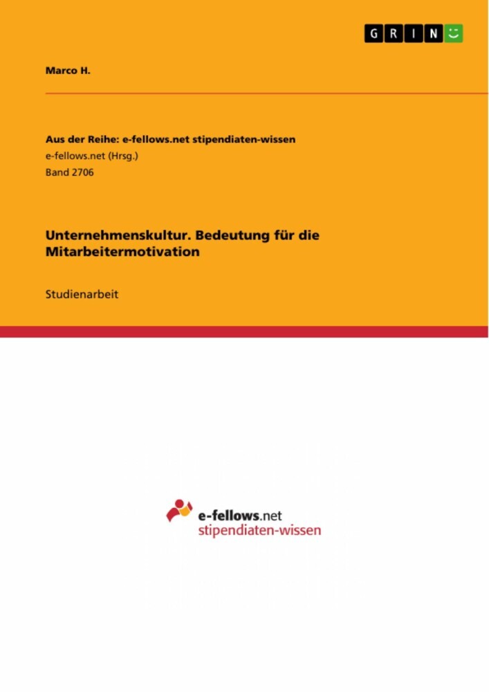 Unternehmenskultur. Bedeutung für die Mitarbeitermotivation main product photo
