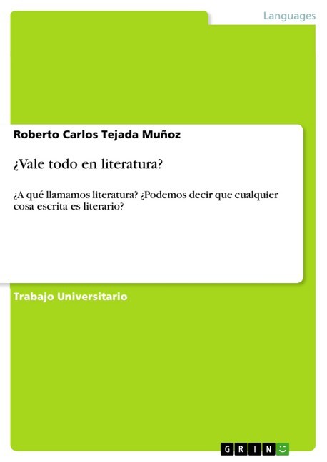 ¿Vale todo en literatura? main product photo