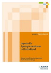 Impulse für Sprunginnovationen in Deutschland