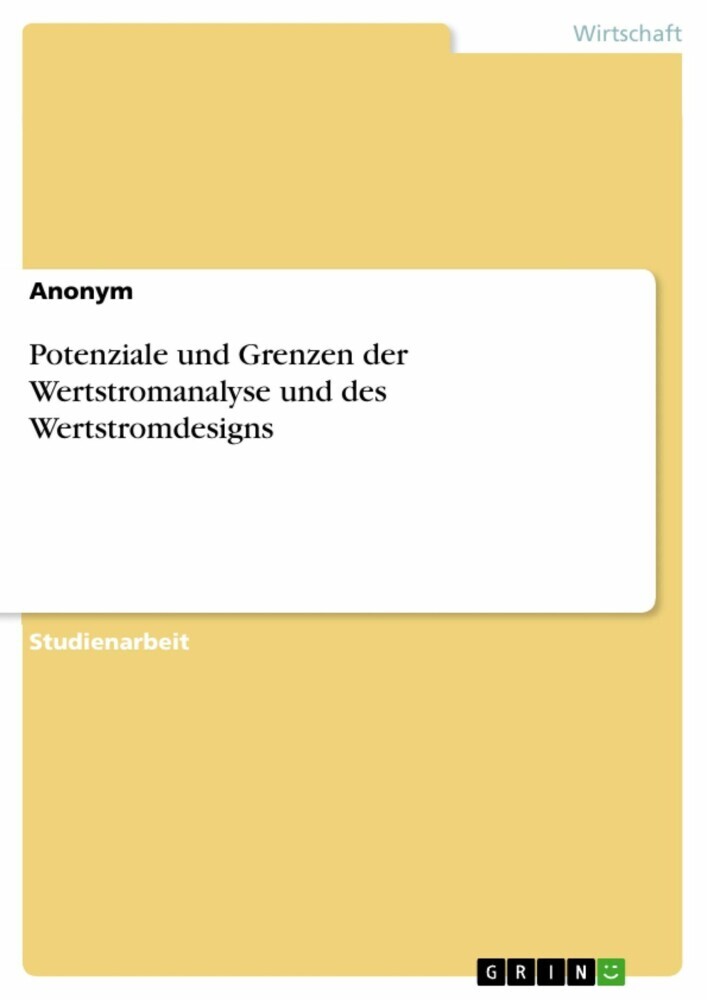 Potenziale und Grenzen der Wertstromanalyse und des Wertstromdesigns main product photo