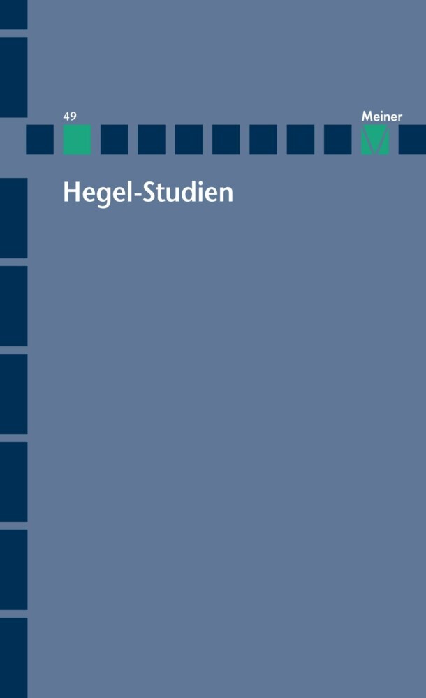 Hegel-Studien Band 49 main product photo