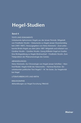 Hegel-Studien Band 4