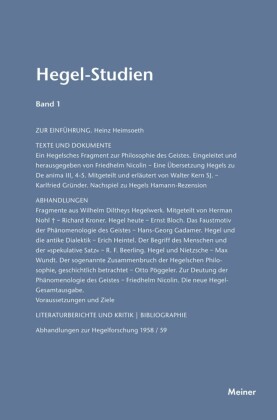 Hegel-Studien Band 1