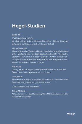 Hegel-Studien Band 11