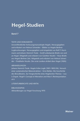 Hegel-Studien Band 7