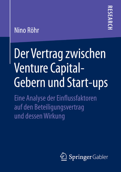 Der Vertrag zwischen Venture Capital-Gebern und Start-ups main product photo