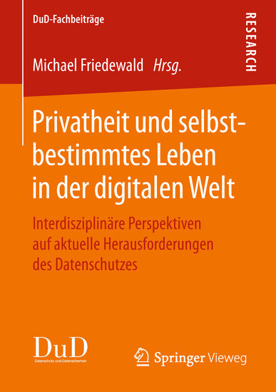 Privatheit und selbstbestimmtes Leben in der digitalen Welt main product photo