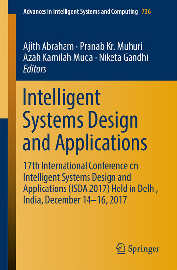 Intelligent Systems Design and Applications main product photo