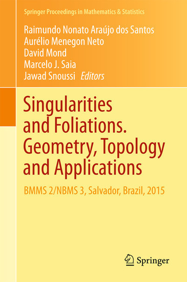 Singularities and Foliations. Geometry, Topology and Applications main product photo