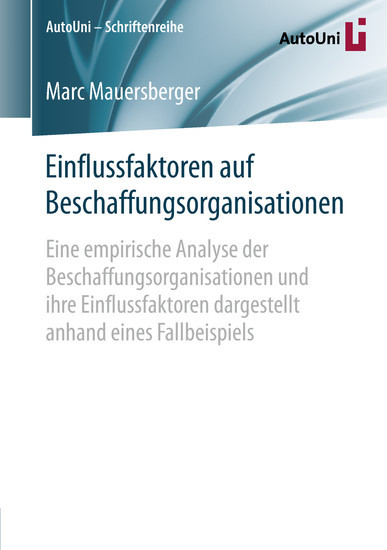 Einflussfaktoren auf Beschaffungsorganisationen main product photo