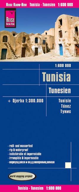 Reise Know-How Landkarte Tunesien (1:600.000) mit Djerba (1:300.000) main product photo