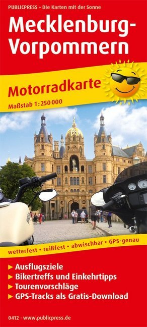 PublicPress Motorradkarte Mecklenburg-Vorpommern main product photo