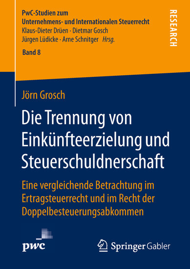 Die Trennung von Einkünfteerzielung und Steuerschuldnerschaft main product photo