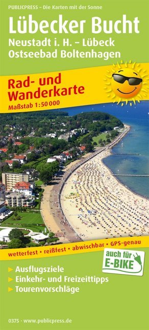 PublicPress Rad- und Wanderkarte Lübecker Bucht, Neustadt i. Holstein - Lübeck, Ostseebad Boltenhagen main product photo