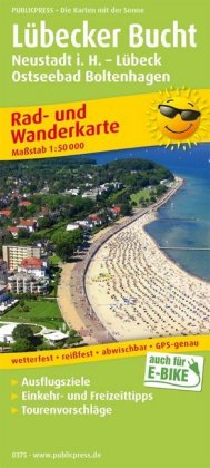PublicPress Rad- und Wanderkarte Lübecker Bucht, Neustadt i. Holstein - Lübeck, Ostseebad Boltenhagen