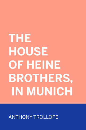 The House of Heine Brothers, in Munich main product photo