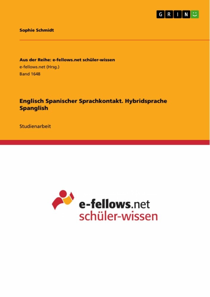 Englisch Spanischer Sprachkontakt. Hybridsprache Spanglish main product photo