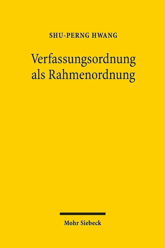 Verfassungsordnung als Rahmenordnung main product photo