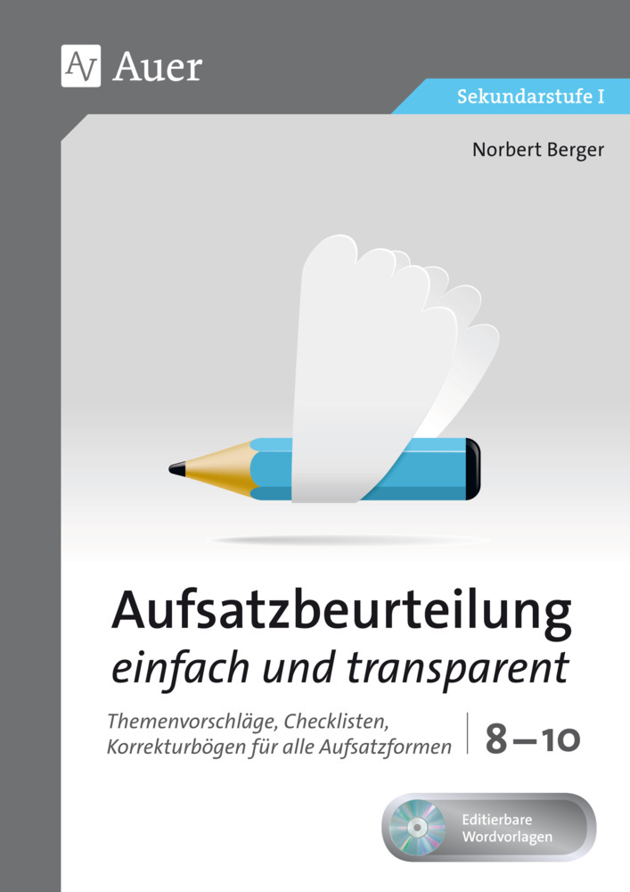 Aufsatzbeurteilung einfach und transparent 8-10, m. 1 CD-ROM main product photo