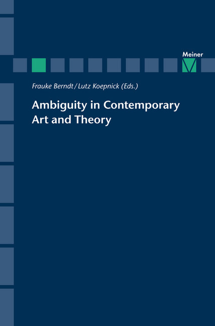 Ambiguity in Contemporary Art and Theory main product photo