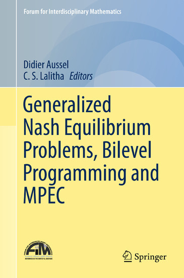 Generalized Nash Equilibrium Problems, Bilevel Programming and MPEC main product photo