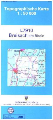 Topographische Karte Baden-Württemberg, Zivilmilitärische Ausgabe - Breisach am Rhein