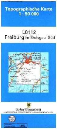Topographische Karte Baden-Württemberg, Zivilmilitärische Ausgabe - Freiburg im Breisgau Süd