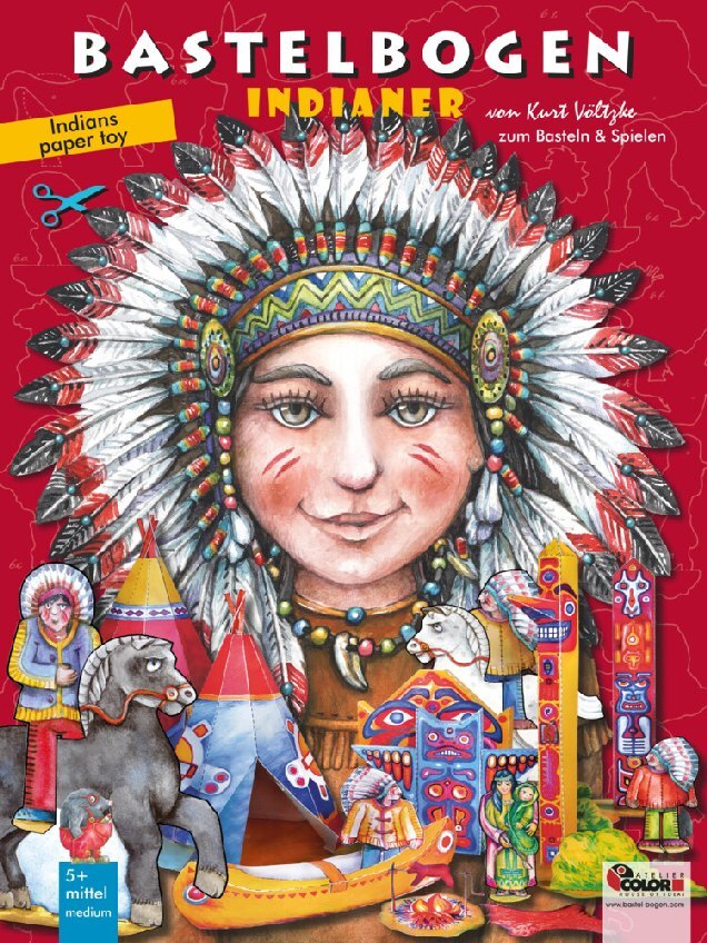 Indianer Bastelbogen main product photo