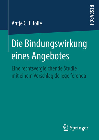 Die Bindungswirkung eines Angebotes main product photo