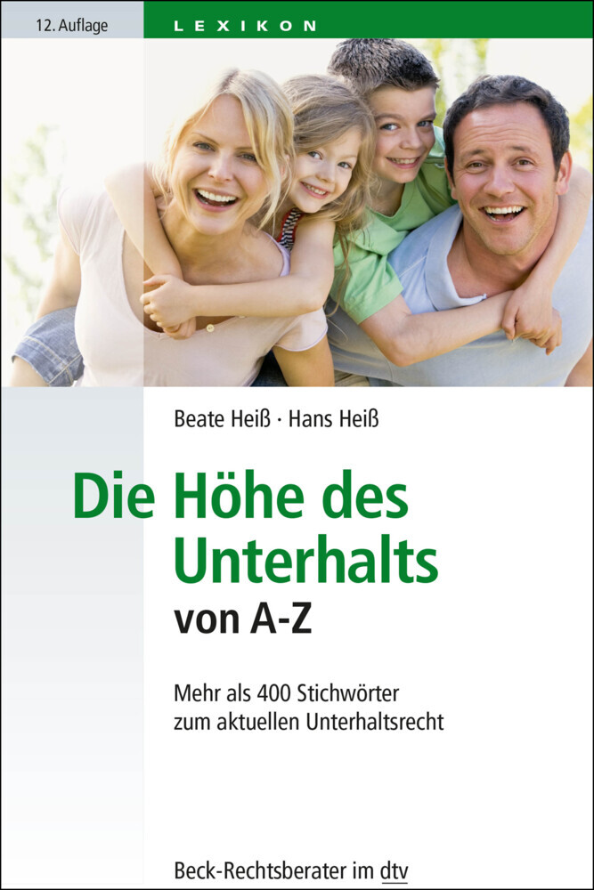 Die Höhe des Unterhalts von A-Z main product photo