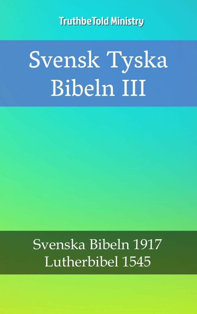 Svensk Tyska Bibeln III main product photo