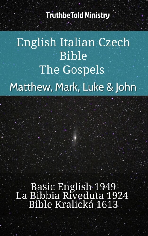 English Italian Czech Bible - The Gospels - Matthew, Mark, Luke & John main product photo