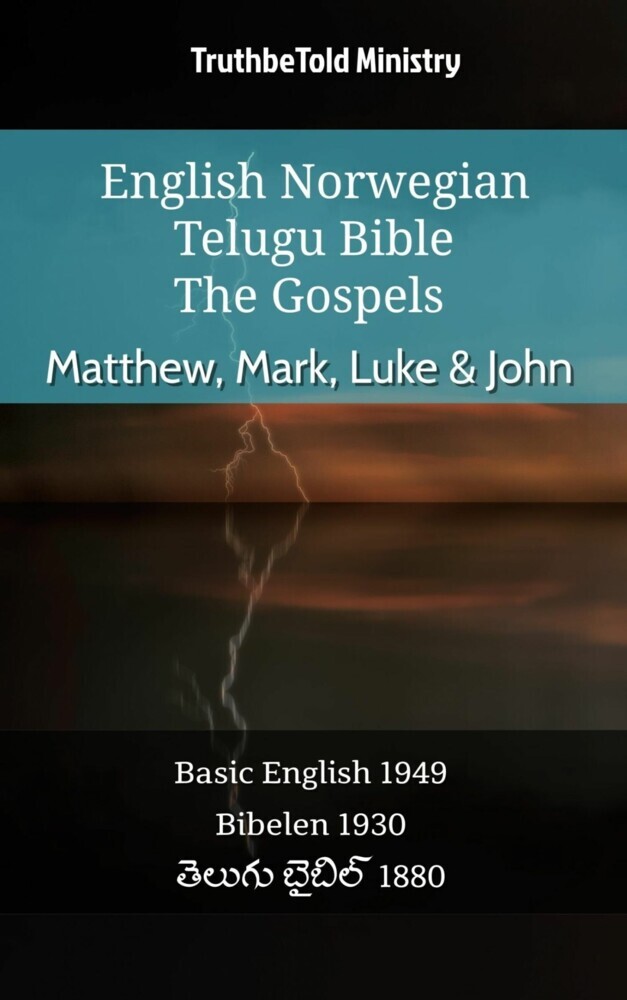 English Norwegian Telugu Bible - The Gospels - Matthew, Mark, Luke & John main product photo