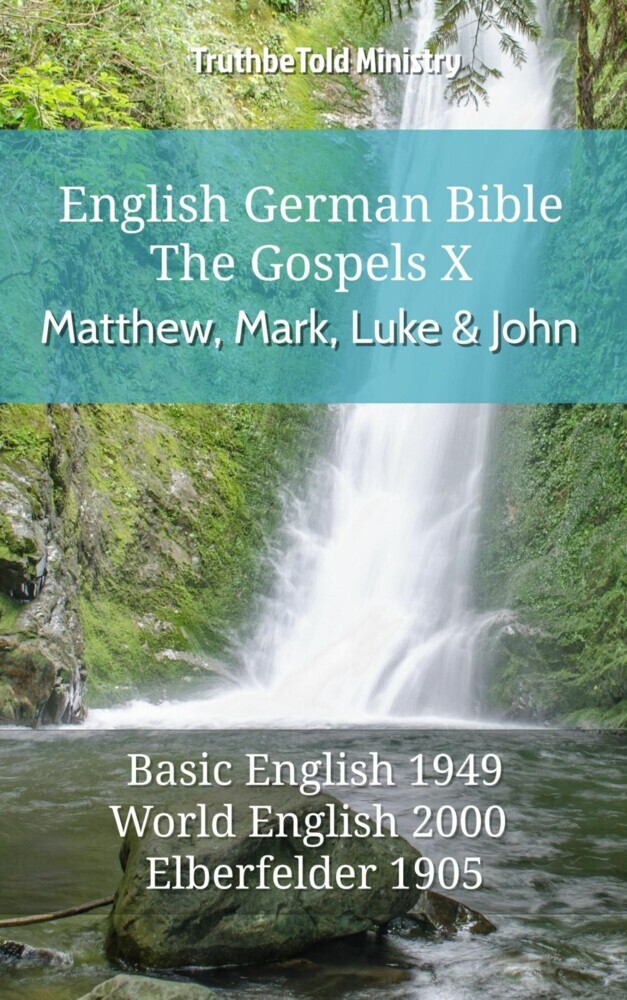 English German Bible - The Gospels X - Matthew, Mark, Luke and John main product photo