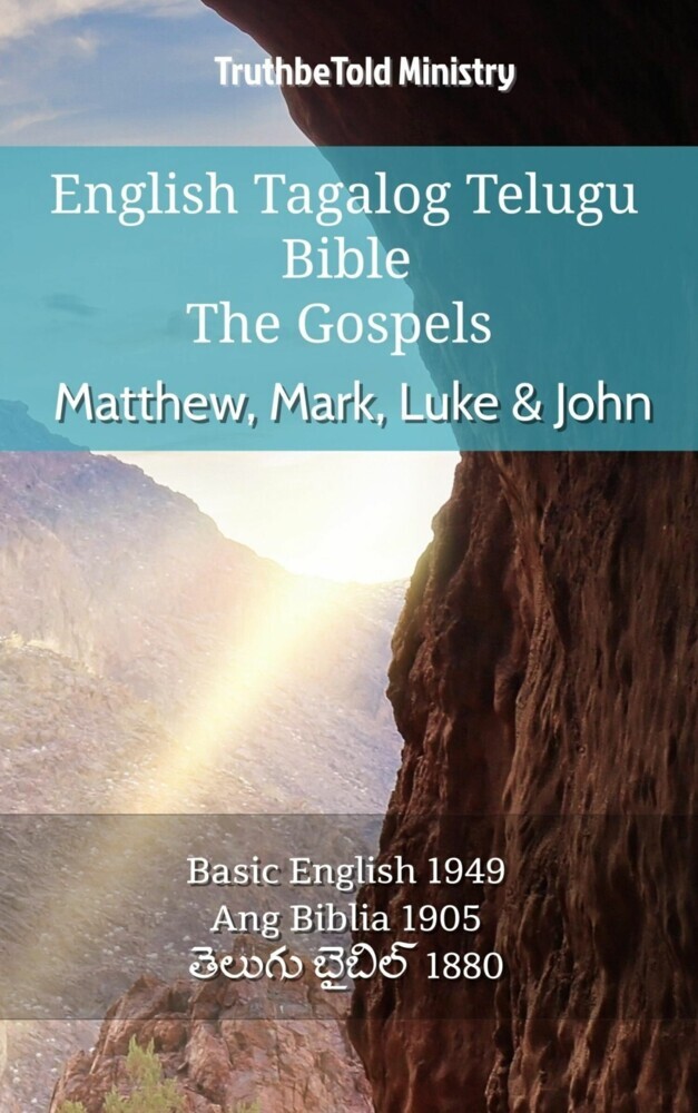 English Tagalog Telugu Bible - The Gospels - Matthew, Mark, Luke & John main product photo
