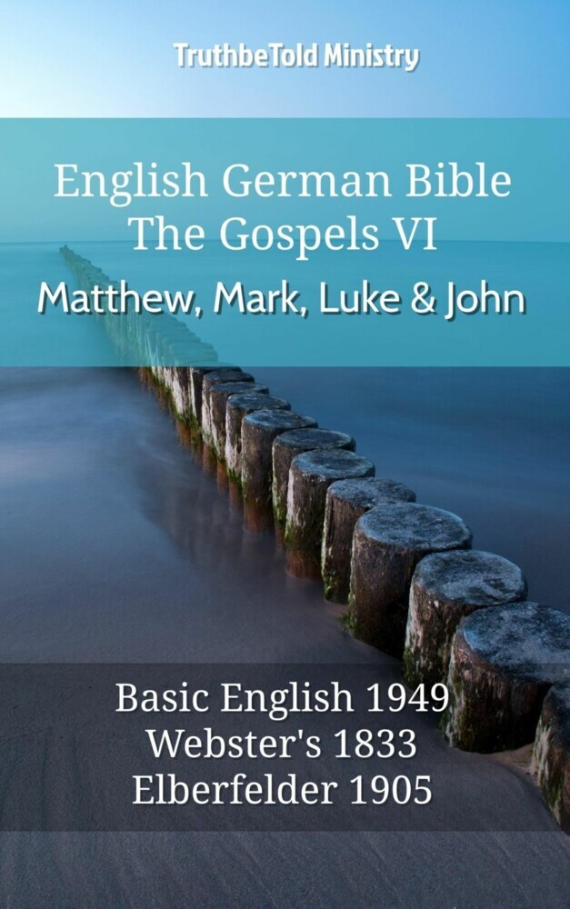 English German Bible - The Gospels VI - Matthew, Mark, Luke and John main product photo