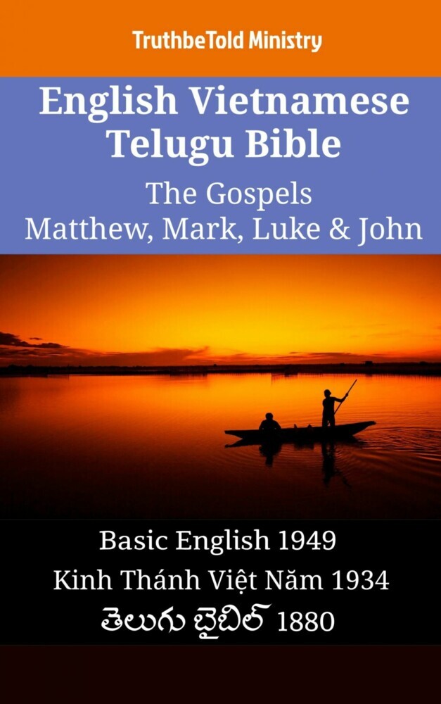 English Vietnamese Telugu Bible - The Gospels - Matthew, Mark, Luke & John main product photo