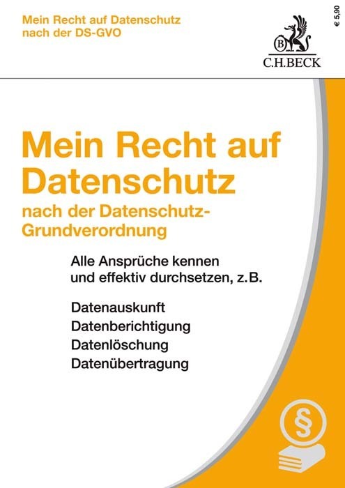 Mein Recht auf Datenschutz nach der neuen Datenschutz-Grundverordnung main product photo