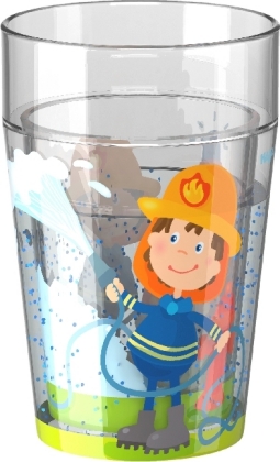 HABA Glitzerbecher Feuerwehr